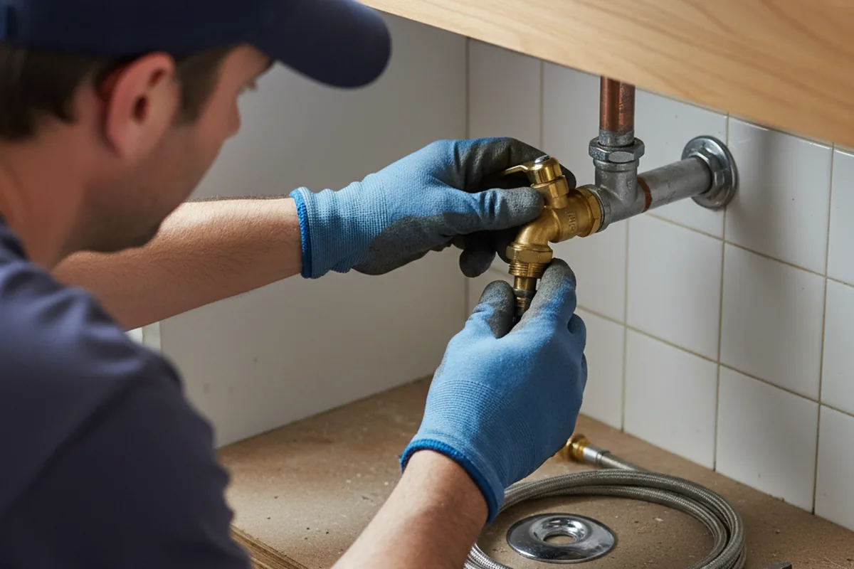 Shutoff valve and fitting work during Emergency Plumbing in Mount Ephraim